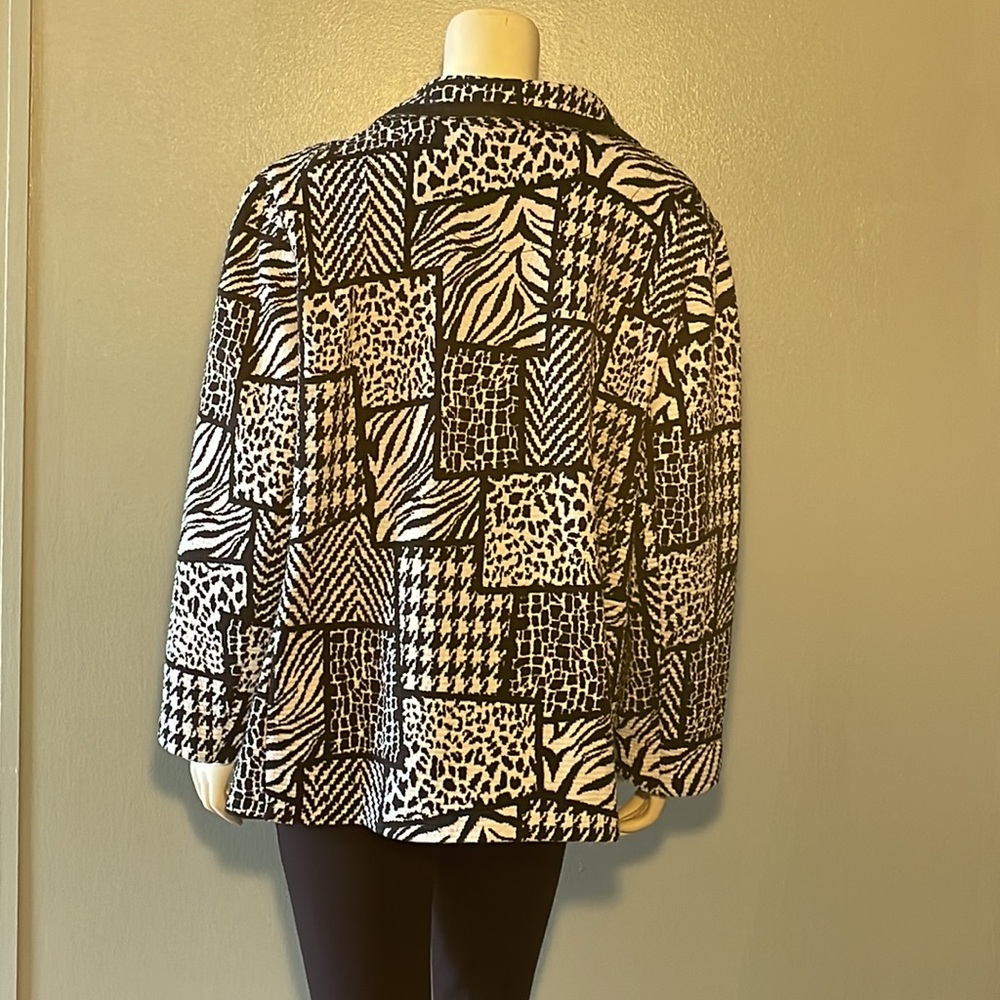 Jm Collection, Multi- Print Jacket - image 3